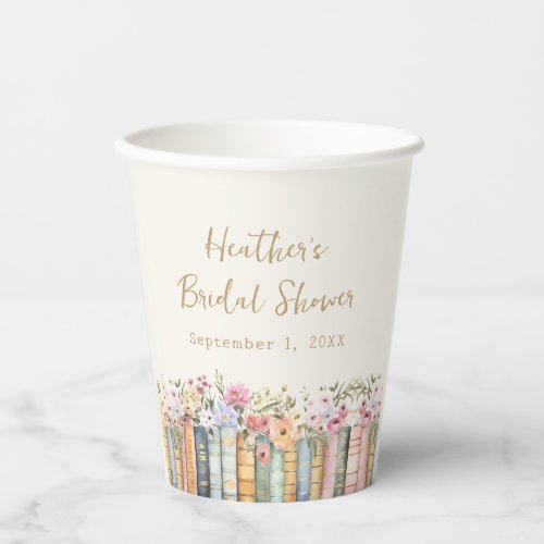 Book Theme Paper Cups
