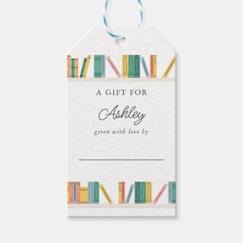 Book Theme Storybook Baby Shower Display Shower Gift Tags