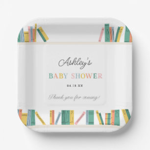 Book Theme Storybook Baby Shower Paper Plates