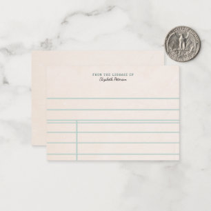 Book Theme Vintage Library Bookish Literary Gift Note Card