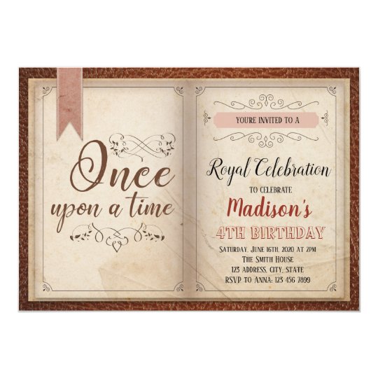 Book Themed Invitations 2