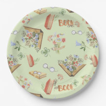 Book Themed Paper Plates