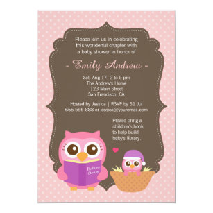 Cute Owl Baby Shower Invitations 10