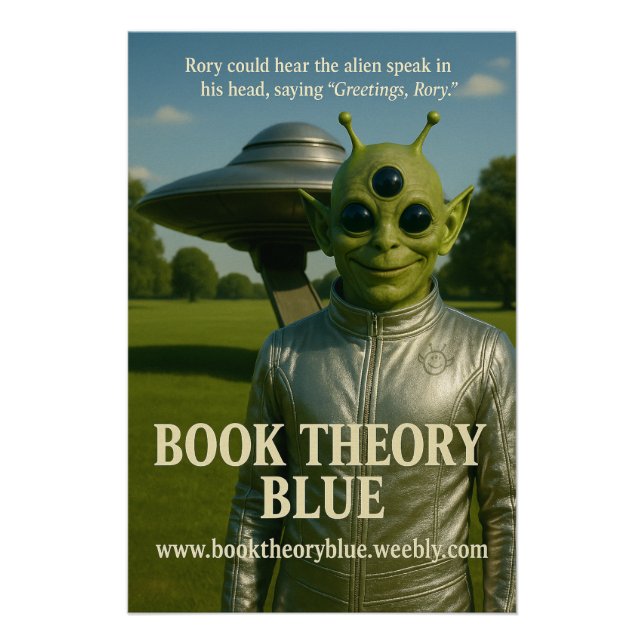 Book Theory Blue alien poster (Front)