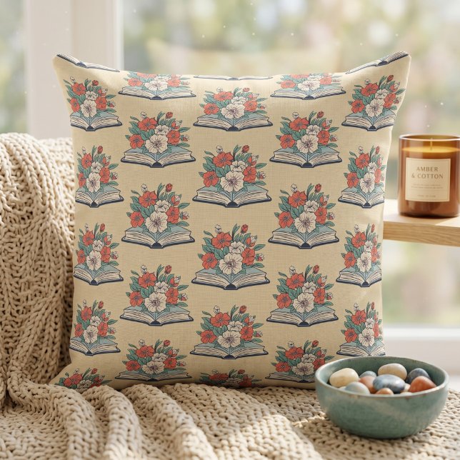 Book Throw Pillow (Creator Uploaded)