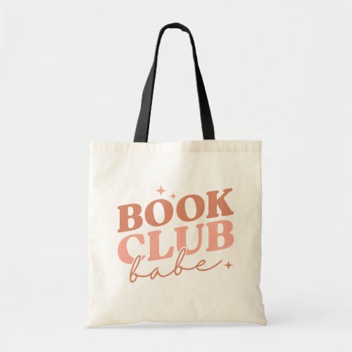Book Tote Bag _ Book Club Babe Design