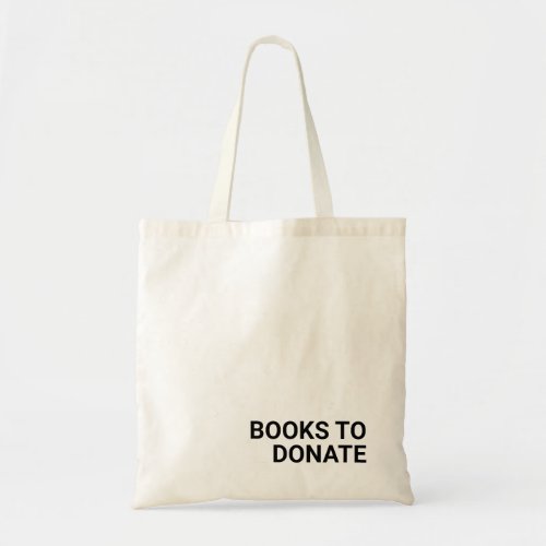 Book Tote Bag for Organizing Books to Donate