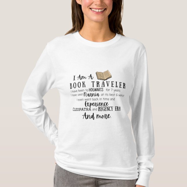 Book traveler confession: bookish T-Shirt (Front)