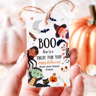 Book Treat For You Happy Halloween Kids Costumes Gift Tags