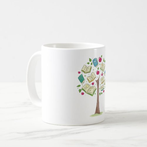 Book Tree Coffee Mug