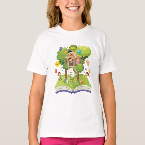 Book Tree House T_Shirt