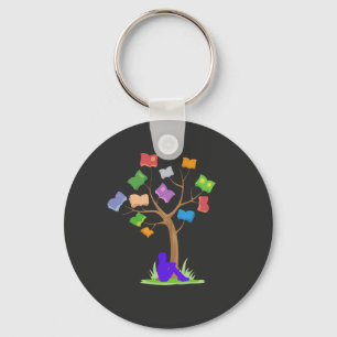 Book Tree- Library  Keychain