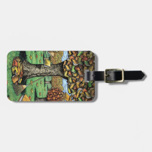 Book Tree Luggage Tag