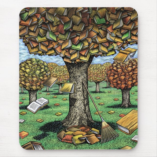 Book Tree Mousepad (Front)
