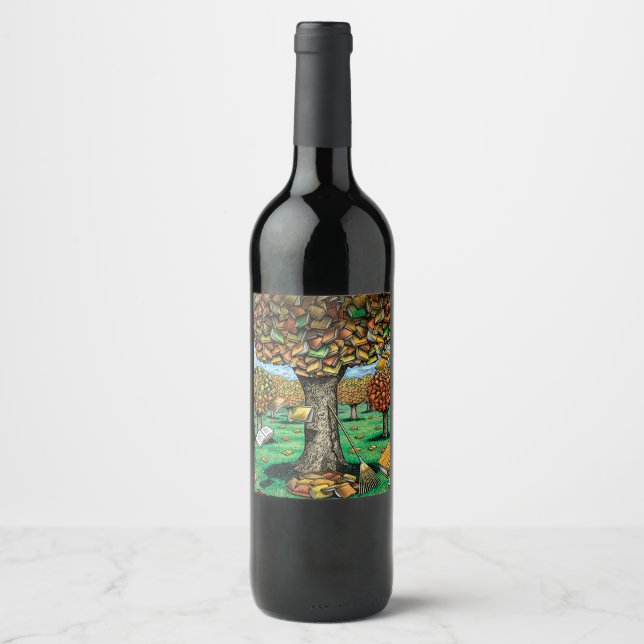 Book Tree Wine Label (Front)