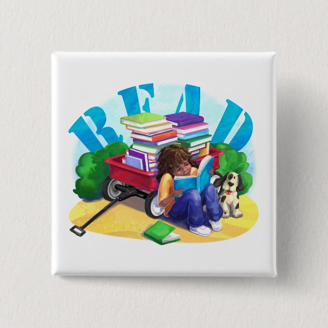 Book Wagon Button (Front)
