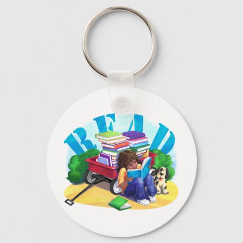 Book Wagon Keychain