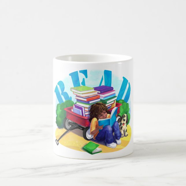 Book Wagon READ Mug (Center)