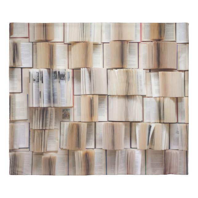 Book wall books wall decorative duvet cover (Front)