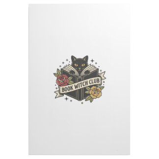 Book Witch Club Cat Logo Gallery Wrap