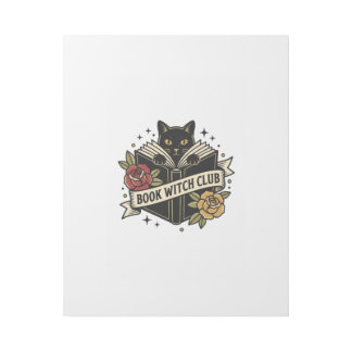 Book Witch Club Cat Logo Gallery Wrap