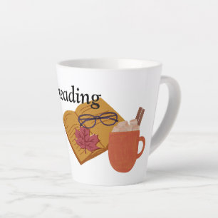 Book withe coffe and glass With autumn leaves Latte Mug