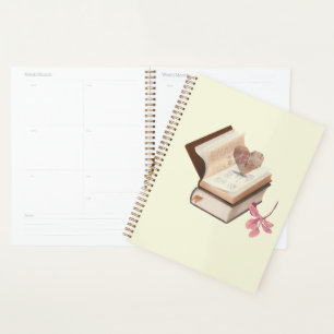 Book withe map lover &flower planner