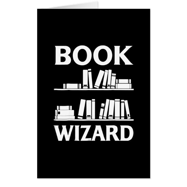 book wizard  librarian gift card (Front)