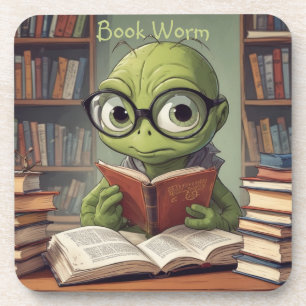 Book Worm Beverage Coaster