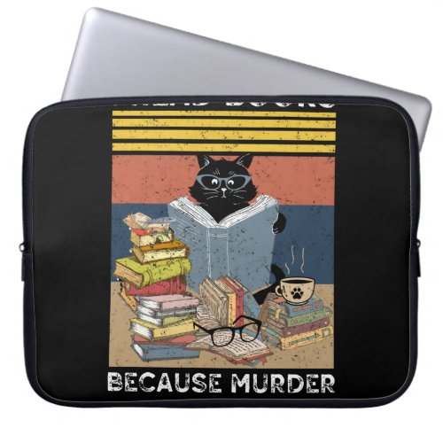Book Worm Booktrovert T_shirt Cat Lover Librari Laptop Sleeve