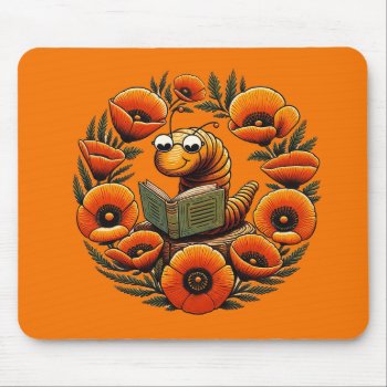 Book Worm Bookworm Reading Humor Fun Readers       Mouse Pad by Hipster_Farms at Zazzle