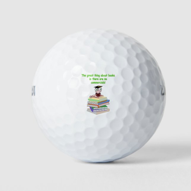 Book Worm Golf Balls (Front)