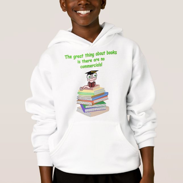 Book Worm Hoodie (Front)