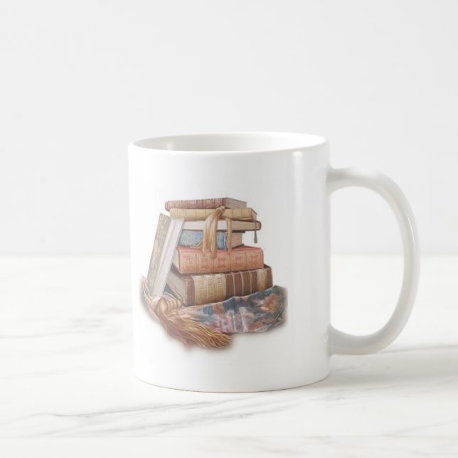 Book Worm Library Teacher Gift Mug (Right)