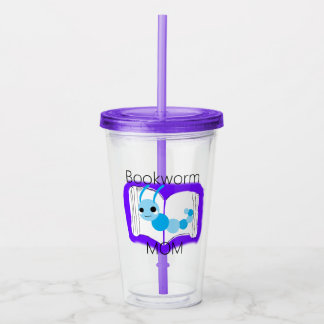 Book Worm Mom Acrylic Tumbler