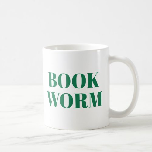 Book Worm mug  Cute Book Lover Slogan Mug