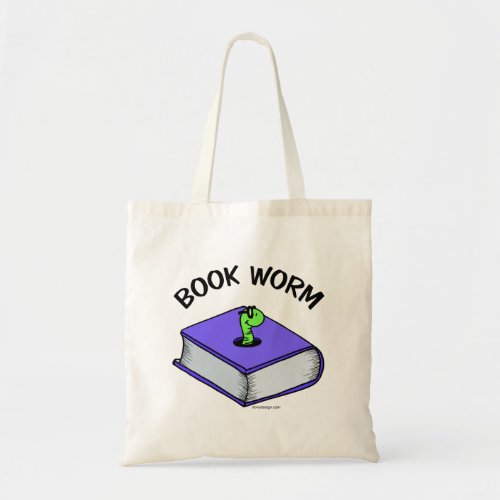 Book Worm Tote Bag
