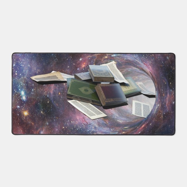 Book Wormhole Desk Mat (Front)
