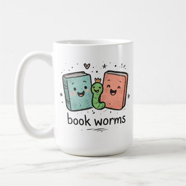 Book Worms Coffee Mug (Left)
