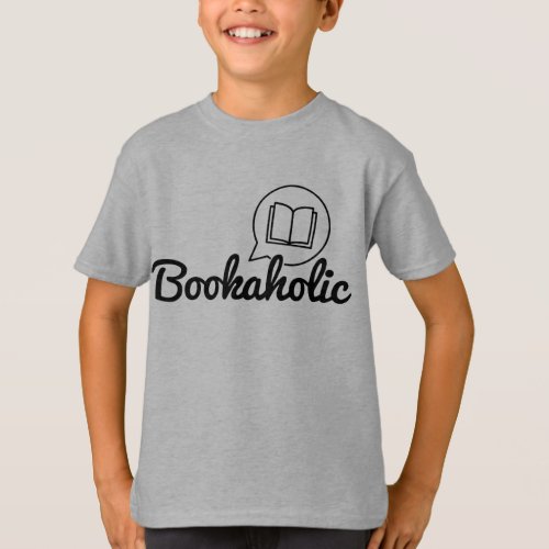 Bookaholic Text Bookworm Book Lover Reading T_Shirt