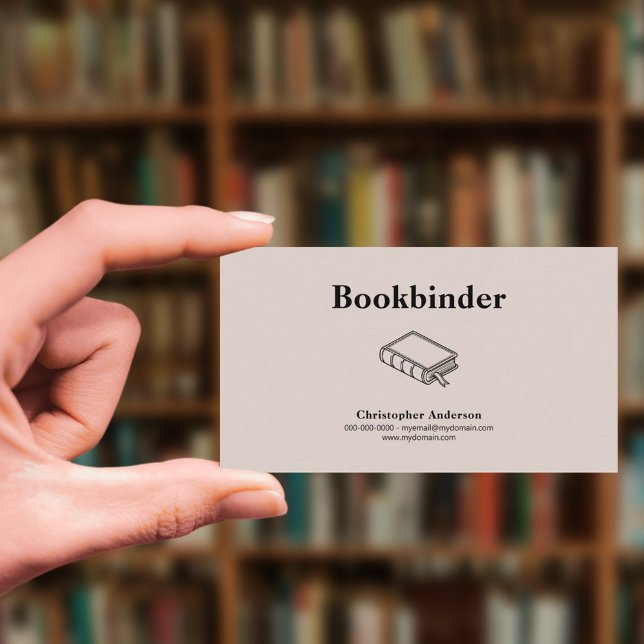 Bookbinder Business Card (Bookbinder Business Card)