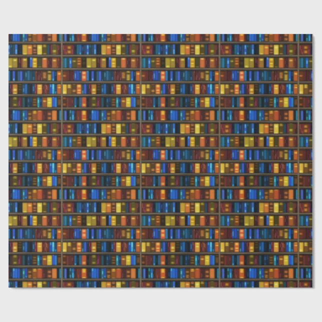 Bookcase Wrapping Paper (Flat)