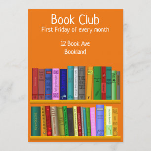 Bookclub group book session invitation