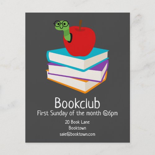 Bookclub group book session library community flyer