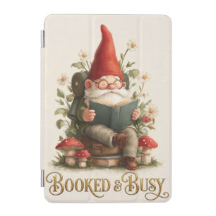 Booked and Busy Reading Gnome iPad Mini Cover