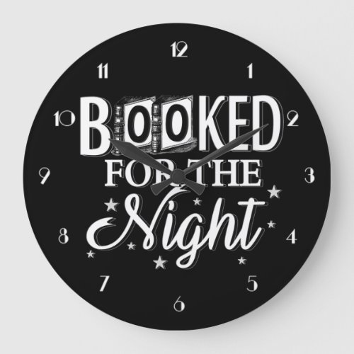 Booked For The Night Wall Round Clock