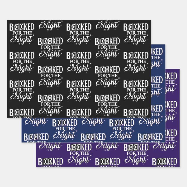 Booked For The Night Wrapping Paper Sheets (Set)