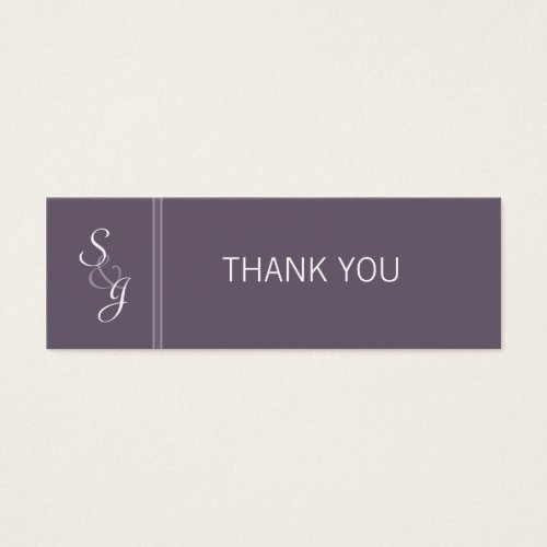 Bookedmarked Favor Gift Tag-eggplant Business Cards