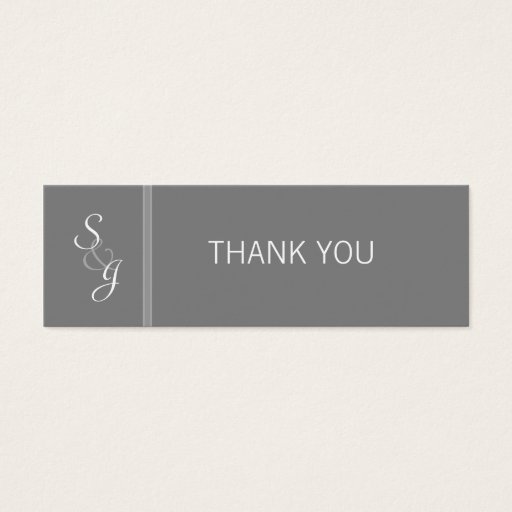 Customizable Bookedmarked Favor Gift Tag-gray Business Card