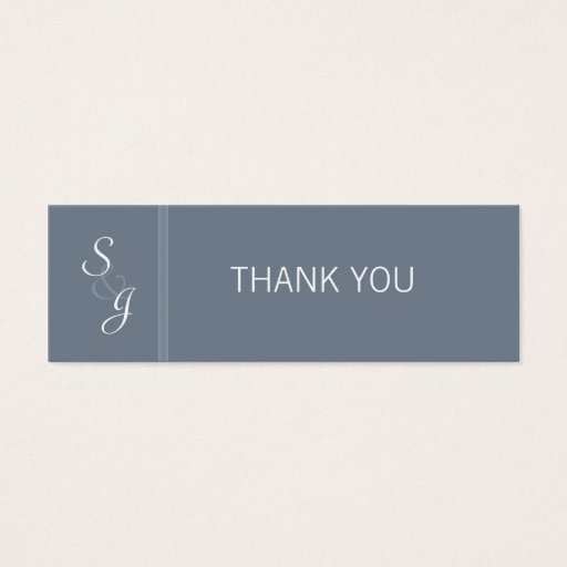 Customizable Bookedmarked Favor Gift Tag-slate blue Business Card Templates